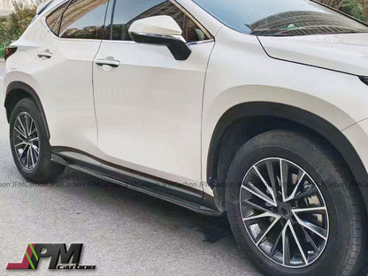 DP Style Carbon Fiber Side Skirt Add-on Lips Fits For 2022-2025 Lexus NX Only