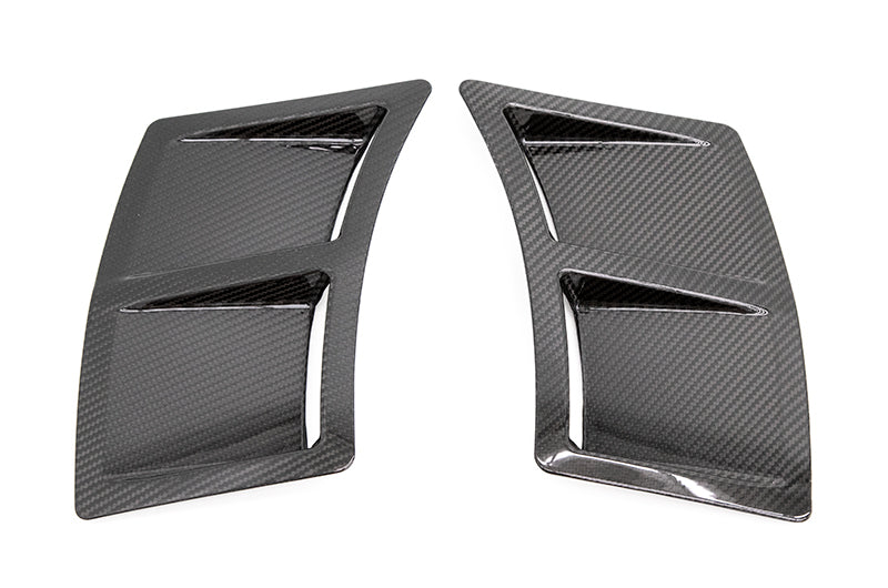 OLM S207 Style Carbon Fiber Bumper Vent Inserts - 2015-2021 WRX / STI
