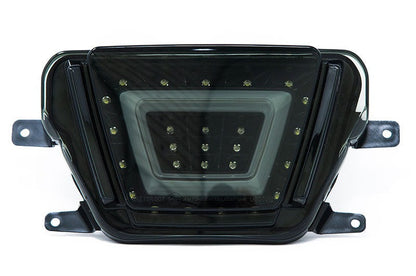 OLM V2 F1 Style Multifunction 4th Brake Light (Smoke Lens, Black Base, White Bar) - 2020+ Supra