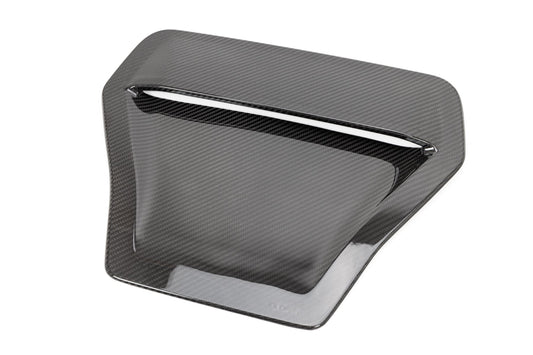 OLM LE Carbon Fiber Hood Scoop Cover - 2017 - 2021 Honda Civic Type R