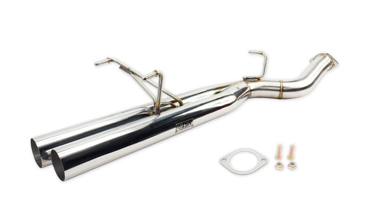 ISR Performance Series II - EP Dual Tip Blast Pipe Exhaust Non Resonated - 89-94 Nissan 240sx (S13) IS-S2EPDNR-S13