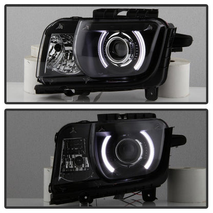 SPYDER xTune 10-13 Chevy Camaro CCFL Halo Projector Headlights - Black (PRO-JH-CCAM10-LED-BK) 9040498