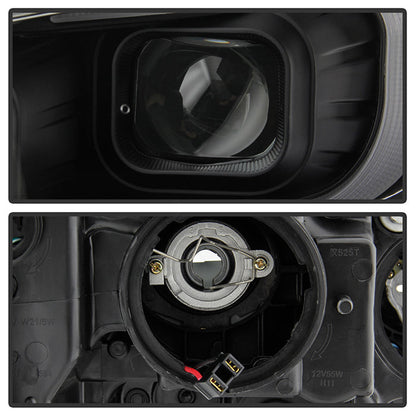 SPYDER xTune 13-15 Chevy Malibu (Halogen Models Only) DRL Light Bar Proj. Headlights - Black PRO-JH-CM13-LB 9046254