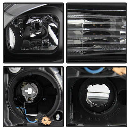 SPYDER xTune 13-15 Chevy Malibu (Halogen Models Only) DRL Light Bar Proj. Headlights - Black PRO-JH-CM13-LB 9046254