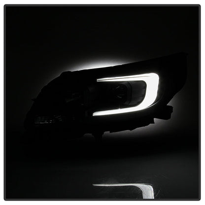 SPYDER xTune 13-15 Chevy Malibu (Halogen Models Only) DRL Light Bar Proj. Headlights - Black PRO-JH-CM13-LB 9046254