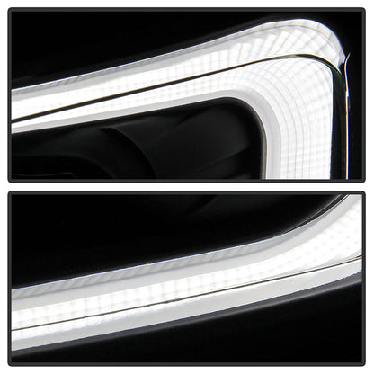 SPYDER xTune 13-15 Chevy Malibu (Halogen Models Only) DRL Light Bar Proj. Headlights - Black PRO-JH-CM13-LB 9046254