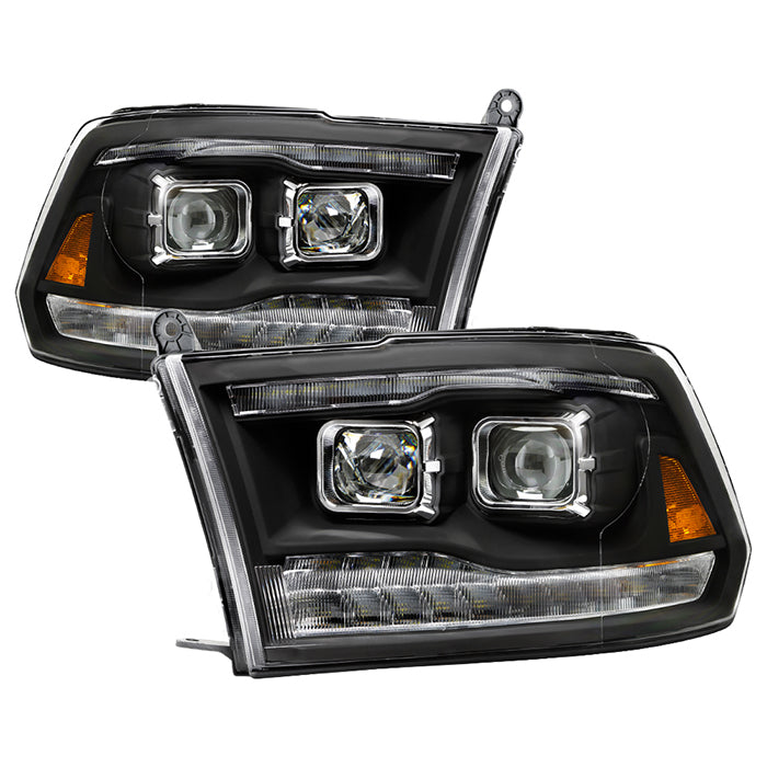 SPYDER xTune 09-18 Dodge Ram 1500 Projector Headlights - Halogen Model Only - Black (PRO-JH-DR09-G2-BK) 9047114