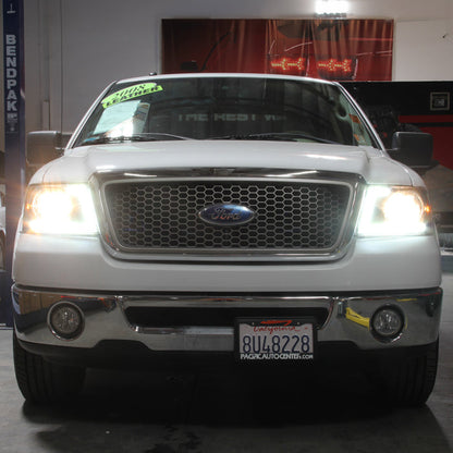 SPYDER xTune 04-08 Ford F150 S/B LED Sig w/DRL Crystal Headlights - Black (PRO-JH-FF15004-LED-SB-BK) 9950216