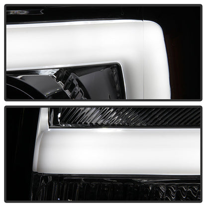 SPYDER xTune Ford F-150 09-14 Projector Headlights - Light Bar DRL - Chrome PRO-JH-FF15009-LBDRL-C 9037269
