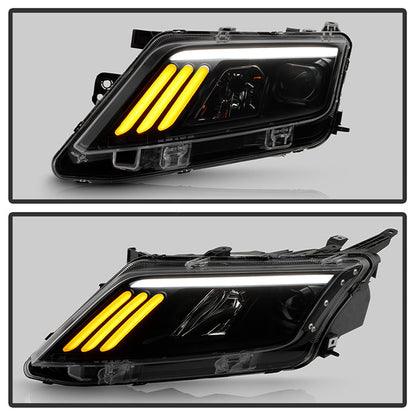 SPYDER xTune 10-12 Ford Fusion Projector Headlights - Light Tube DRL - Black Smoked (PRO-JH-FFU10-LB-BSM) 9041761