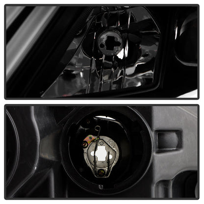 SPYDER xTune 10-12 Ford Fusion Projector Headlights - Light Tube DRL - Black Smoked (PRO-JH-FFU10-LB-BSM) 9041761