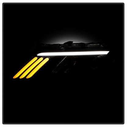 SPYDER xTune 10-12 Ford Fusion Projector Headlights - Light Tube DRL - Black Smoked (PRO-JH-FFU10-LB-BSM) 9041761