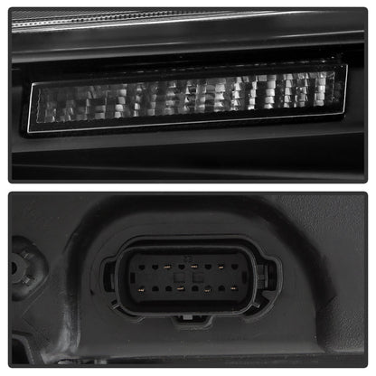 SPYDER xTune Ford Mustang 15-17 Full LED Headlights w/ Welcome Light - Black PRO-JH-FM15-FLED-BK 9055447