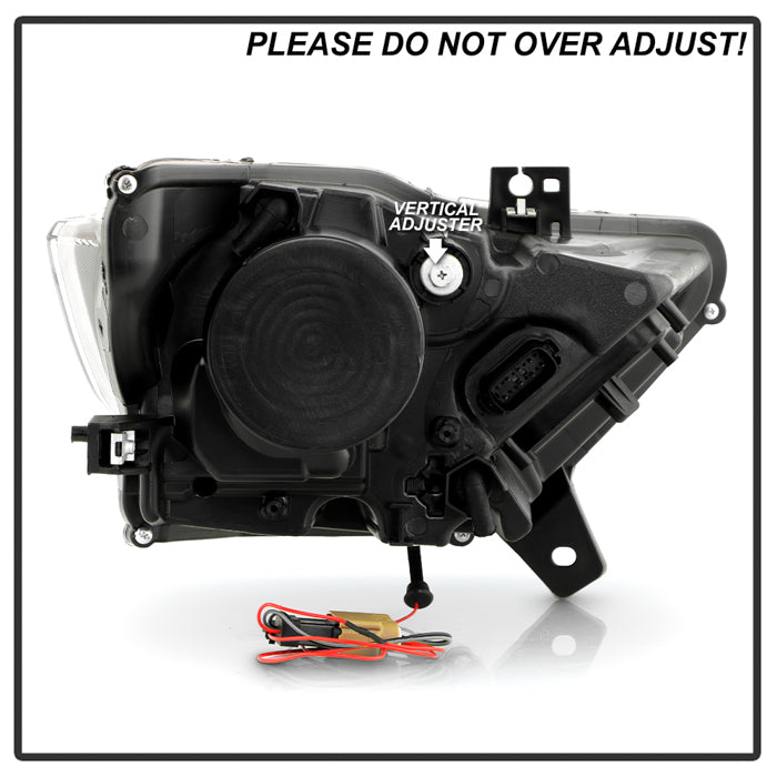 SPYDER xTune Ford Mustang 15-17 Full LED Headlights w/ Welcome Light - Black PRO-JH-FM15-FLED-BK 9055447