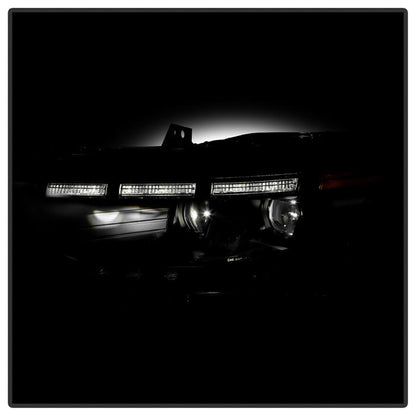 SPYDER xTune Ford Mustang 15-17 Full LED Headlights w/ Welcome Light - Black PRO-JH-FM15-FLED-BK 9055447
