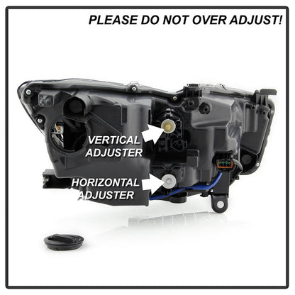 SPYDER 14-17  Infiniti Q50 HID (w/o Adaptive) Projector Headlights - OE Left 9946288