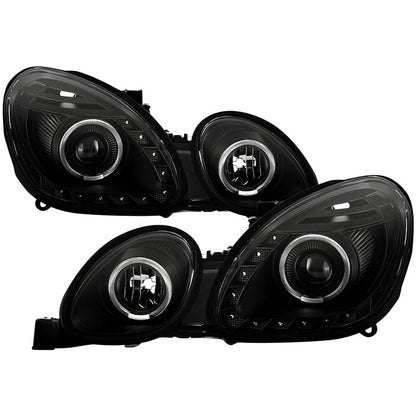 SPYDER Xtune Lexus GS300/GS400/GS430 98-05 Halogen Only Halo Projector Headlights Black PRO-JH-LGS98-LED-BK 9027826