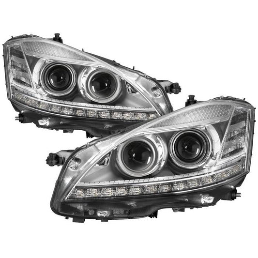 SPYDER xTune Mercedes Benz S-Class W221 LED Projector Headlights - Chrome (PRO-JH-MBW22107-HID-C) 9937064