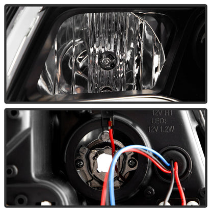 Spyder Audi A6 05-07 Projector Headlights Halogen Light Tube DRL Blk PRO-YD-ADA605-LTDRL-BK 5071903