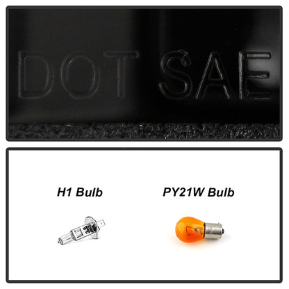 Spyder Audi A6 05-07 Projector Headlights Halogen Light Tube DRL Blk PRO-YD-ADA605-LTDRL-BK 5071903