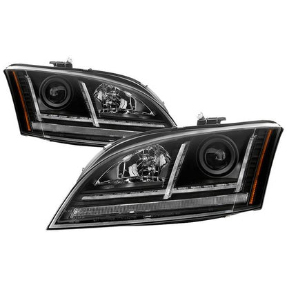 Spyder 08-15 Audi TT HID Xenon Projector Headlights w/Seq Turn Signal - Blk (PRO-YD-ATT08-HID-BK) 5085542