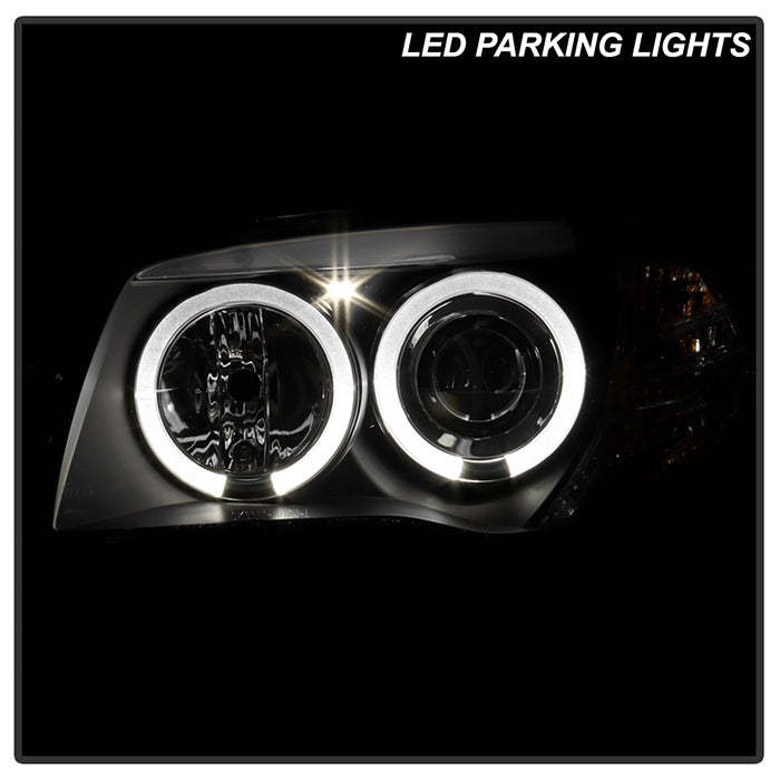 Spyder BMW E87 1-Series 08-11 Projector Headlights LED Halo Black High H1 Low H7 PRO-YD-BMWE87-HL-BK 5008985