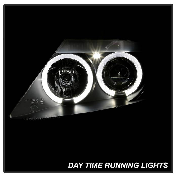 Spyder BMW Z4 03-08 Projector Headlights Halogen Model Only - LED Halo Black PRO-YD-BMWZ403-HL-BK 5029072