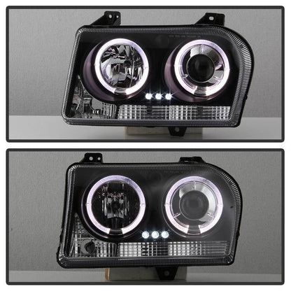 Spyder Chrysler 300 05-08 Projector Headlights LED Halo LED Blk (Not Included) PRO-YD-C305-HL-BK 5009180