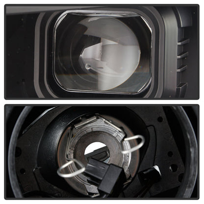 Spyder Chevy Camaro 16-18 Halogen Model Projector Headlights Black PRO-YD-CCAM16HALSI-SEQ-BK 5087331