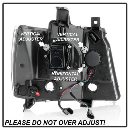 Spyder Chevy Suburban 1500/2500 07-14 Tahoe 07-14 LED Headlights Black PRO-YD-CSUB07V2PL-BK 5087515