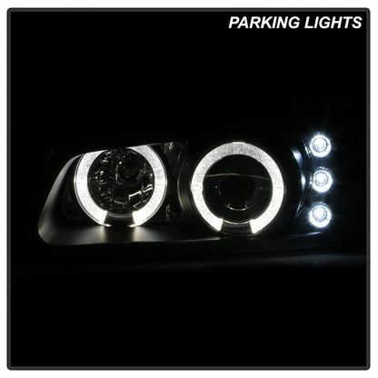 Spyder Dodge Caravan/Grand Caravan 96-00 Projector Headlights LED Halo LEDs- Blk PRO-YD-DC96-BK 5009692
