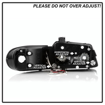 Spyder Dodge Caravan/Grand Caravan 96-00 Projector Headlights LED Halo LEDs- Blk PRO-YD-DC96-BK 5009692