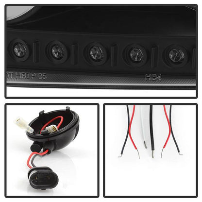 Spyder Dodge Charger 06-10 Projector Headlights Halogen- LED Halo LED Blk Smke PRO-YD-DCH05-LED-BSM 5078353