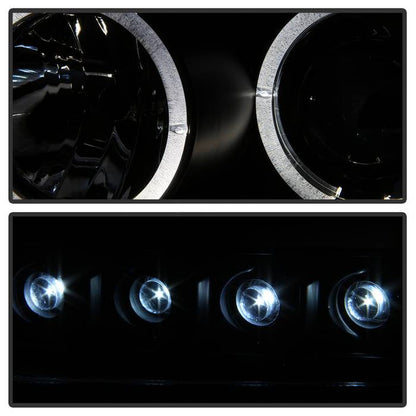 Spyder Dodge Charger 06-10 Projector Headlights Halogen- LED Halo LED Blk Smke PRO-YD-DCH05-LED-BSM 5078353