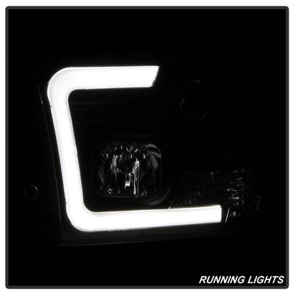 Spyder 09-16 Dodge Ram 1500 Version 2 Headlights Light Bar DRL Black PRO-YD-DR09V2-LBDRL-BK 5084811