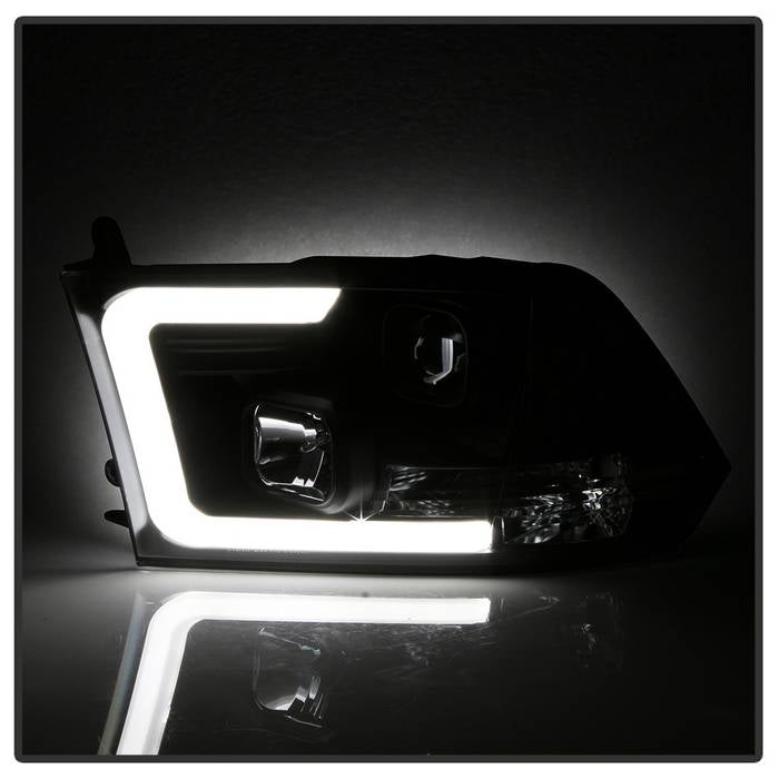 Spyder 09-16 Dodge Ram 1500 Version 2 Headlights Light Bar DRL Black PRO-YD-DR09V2-LBDRL-BK 5084811