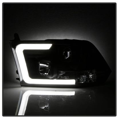 Spyder 09-16 Dodge Ram 1500 Version 2 Headlights Light Bar DRL Black PRO-YD-DR09V2-LBDRL-BK 5084811