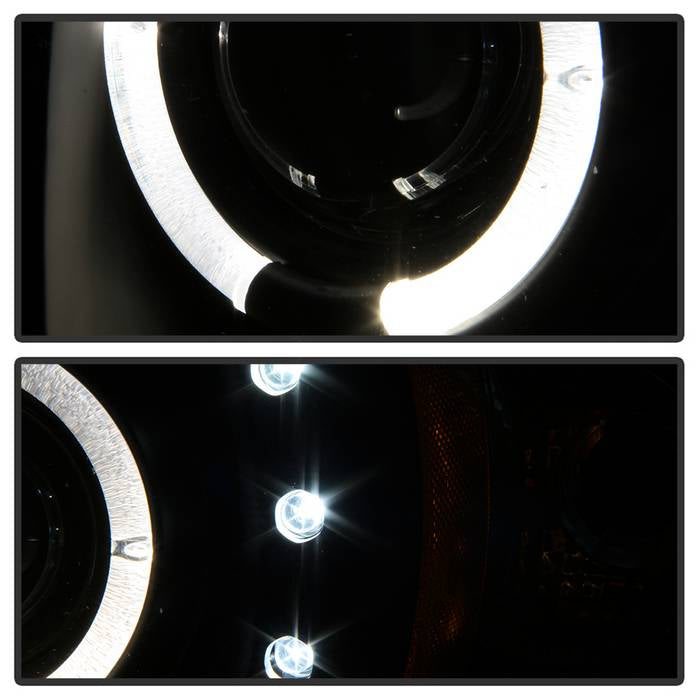 Spyder Dodge Ram 1500 94-01 94-02 Projector Headlights LED Halo LED Blk PRO-YD-DR94-HL-AM-BK 5010087
