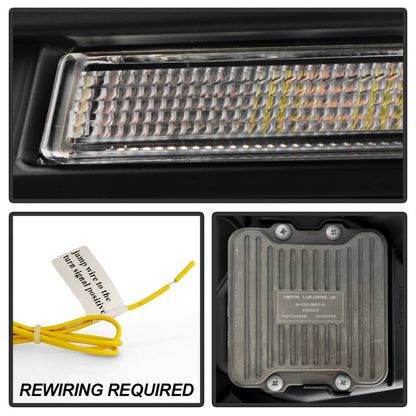 SPYDER 15-17 Ford Mustang LED Headlights - Black (PRO-YD-FM15AP-GRSB-SET-BK) 5089335