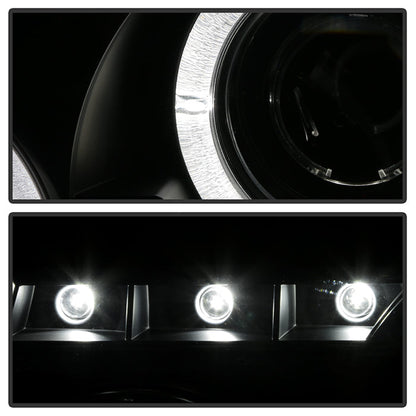 Spyder Ford Ranger 01-11 1PC Projector Headlights LED Halo LED Blk Smke PRO-YD-FR01-1PC-HL-BSM 5078476