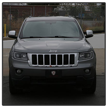 Spyder 11-13 Jeep Grand Cherokee - Light Bar Proj Headlights - Halo Model - Blk - PRO-YD-JGC11-LB-BK 5085795