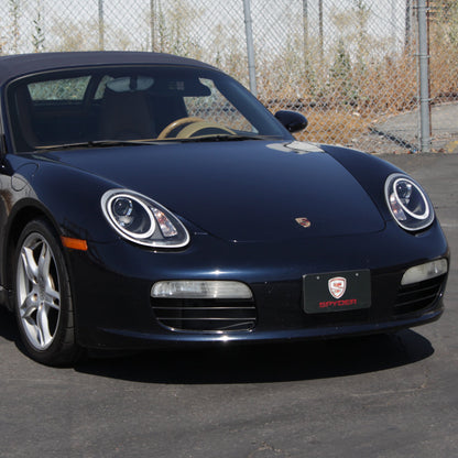 Spyder Porsche Cayman 05-08 Headlights - Halogen Model Only - DRL LED - Black PRO-YD-P98705-DRL-BK 5083197