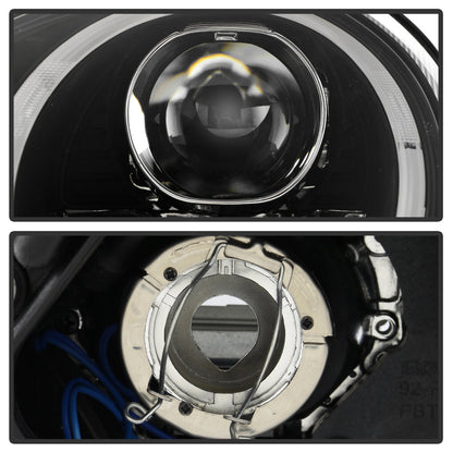 Spyder Porsche Cayman 05-08 Headlights - Halogen Model Only - DRL LED - Black PRO-YD-P98705-DRL-BK 5083197