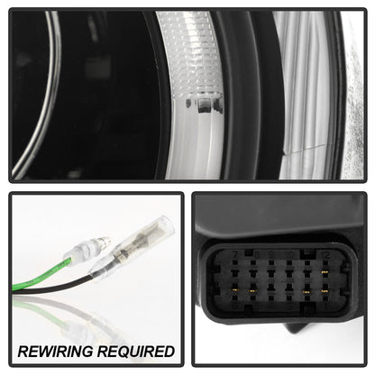 Spyder Porsche Cayman 05-08 Headlights - Halogen Model Only - DRL LED - Black PRO-YD-P98705-DRL-BK 5083197