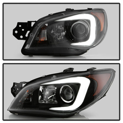Spyder Subaru WRX 06-07 Projector Headlights - HID Model Only - Black PRO-YD-SWRX06-HID-LBDRL-BK 5083913
