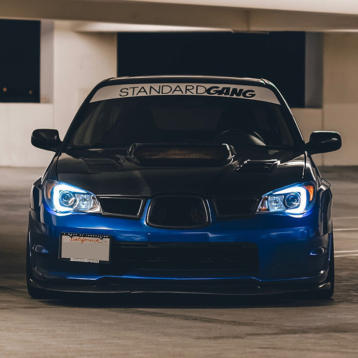 Spyder Subaru WRX 06-07 Projector Headlights - HID Model Only - Black PRO-YD-SWRX06-HID-LBDRL-BK 5083913