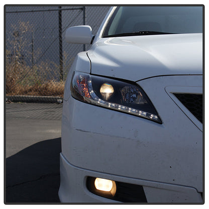 Spyder Toyota Camry 07-09 Projector Headlights DRL Black High H1 Low H7 PRO-YD-TCAM07-DRL-BK 5039422