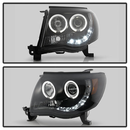 Spyder Toyota Tacoma 05-11 Projector Headlights LED Halo LED Blk Smke PRO-YD-TT05-HL-BSM 5078650