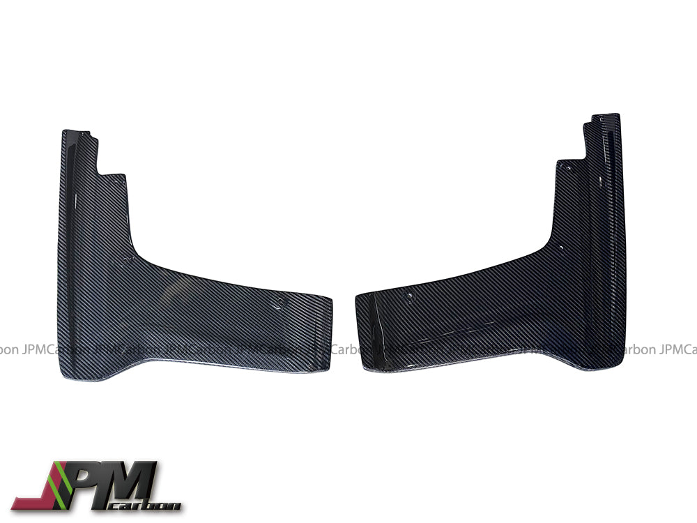 VR Style Carbon Fiber Add-on Rear Splitter Lips Fits For 2017-2021 Nissan R35 GT-R Only