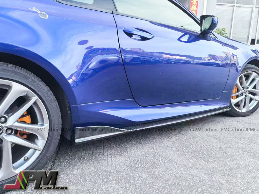 [JPMCarbon] AT Style Carbon Fiber Side Skirt Add-on Lips Fits For 2019-2025 Lexus RC with F-Sport Package Only